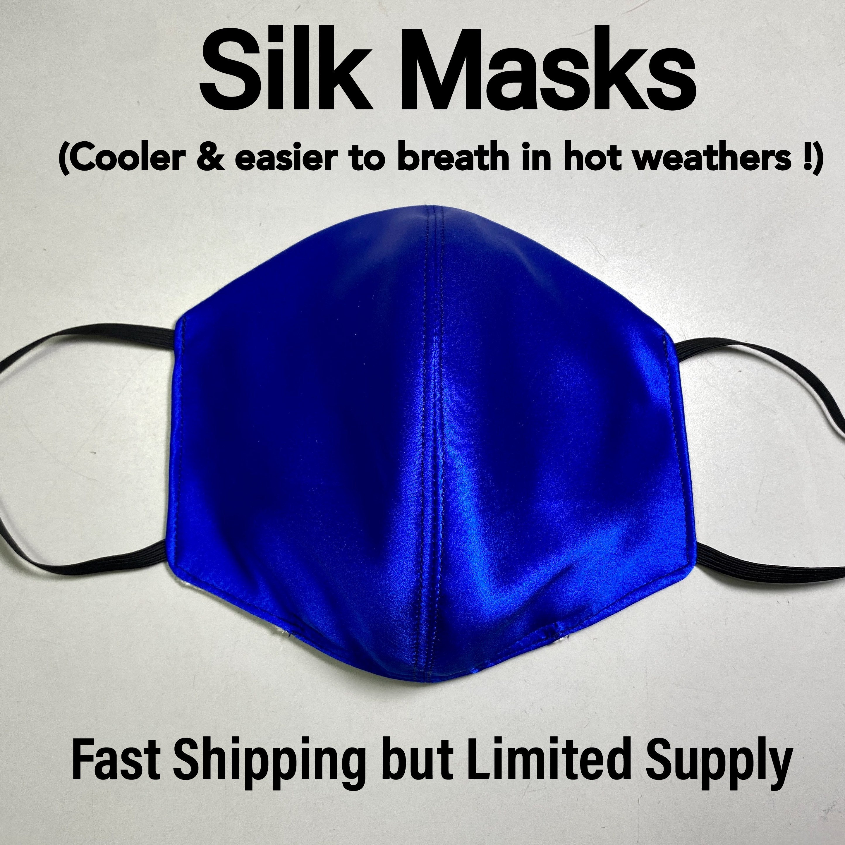 100 Silk Masks Cooler & easier to breath in 5 Layers 3D Etsy