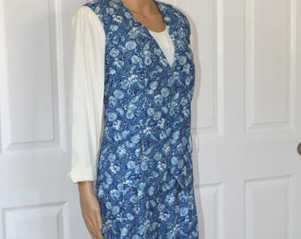 SZ. L, SL Fashions Jumpsuit with built in Vest and Shoulder Pads, Vintage 1980's, 30" waist