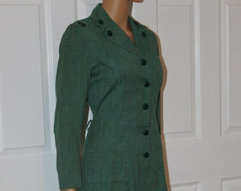SZ. M, Adult Girl Scout Uniform Dress, Vintage 1950's, 29" waist