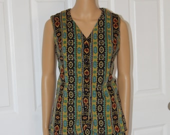 GR. S, Minirock und Weste, Cord, Set, Vintage 1960, Taille 66cm