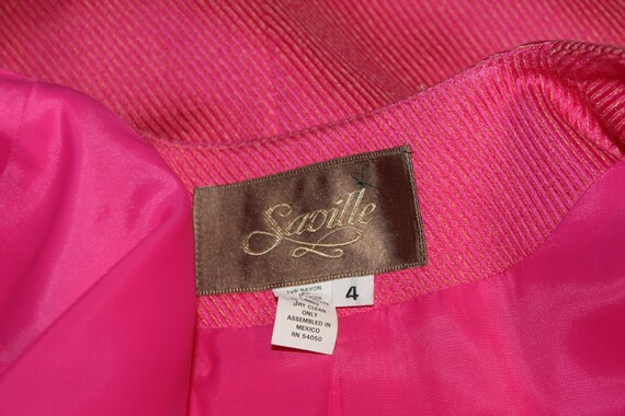 Size S, Saville Hot Pink Blazer, Vintage 1990's, … - image 5