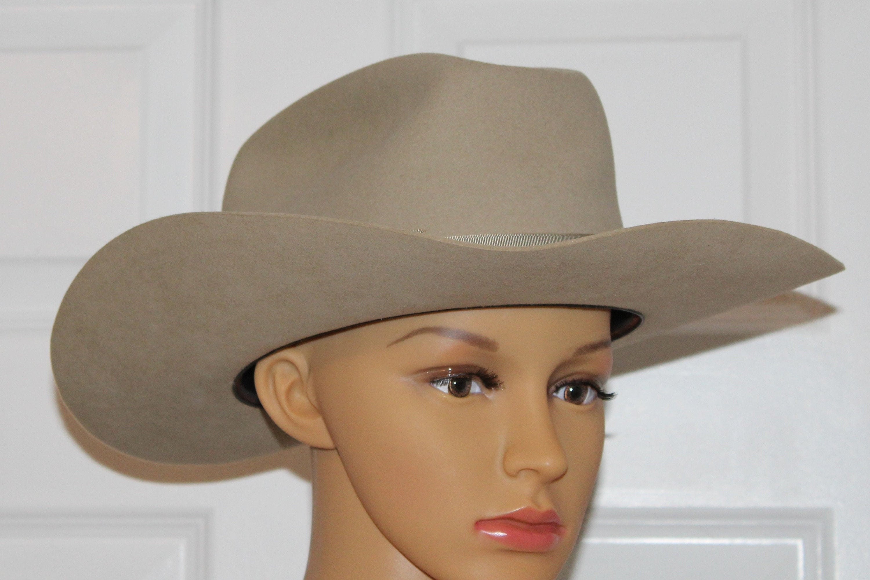 Brown Cattleman Cowboy Hat for Men Women Felt Western Hat for Men