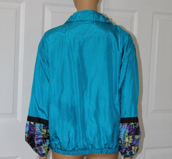 SZ. L/XL, Bold and Beautiful Nylon Track Jacket, … - image 6