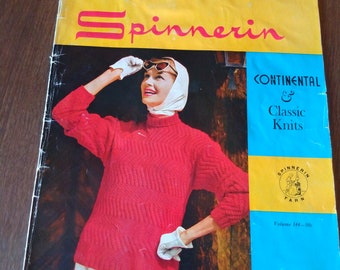 Vintage Spinnerin Band 144 Continental & Classic Knitting Patterns 1958