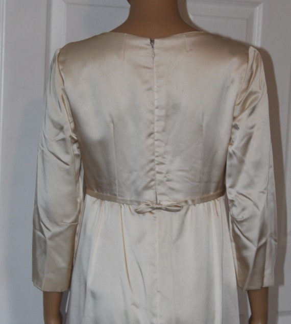 Size S, Vintage Immie, 1960's Wedding Dress with … - image 6