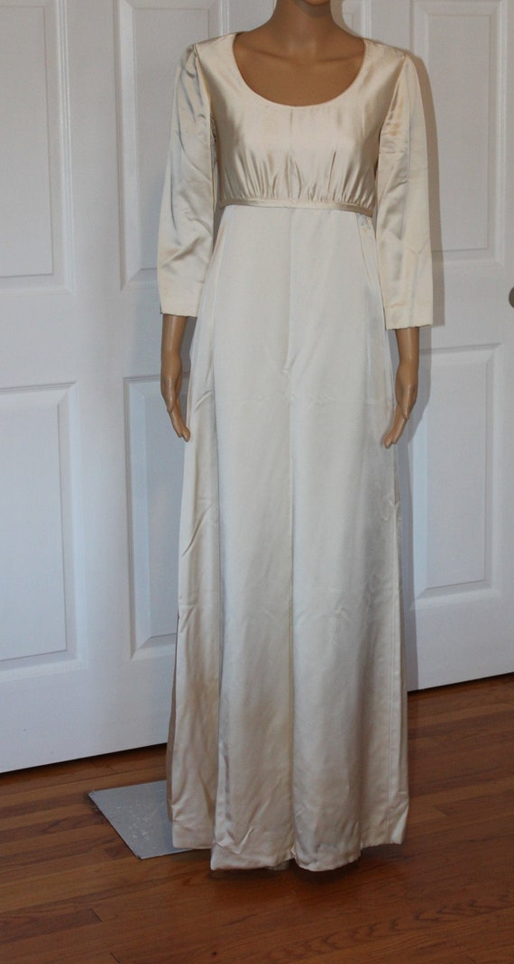 Size S, Vintage Immie, 1960's Wedding Dress with … - image 1