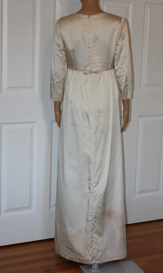 Size S, Vintage Immie, 1960's Wedding Dress with … - image 4