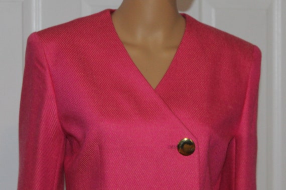 Size S, Saville Hot Pink Blazer, Vintage 1990's, … - image 2