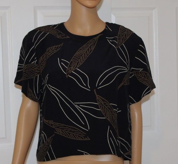 SZ. M/L, Jones New York Crop Top, Vintage 1980's,… - image 1