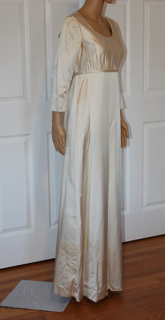 Size S, Vintage Immie, 1960's Wedding Dress with … - image 3