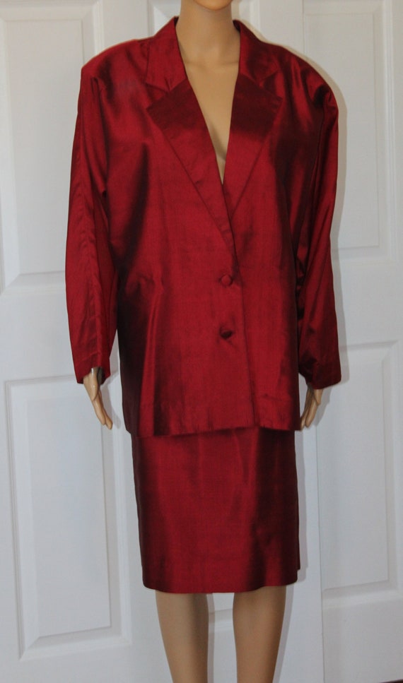 Size M/L, Rich Red Suit, Vintage 1990's,  29" wais