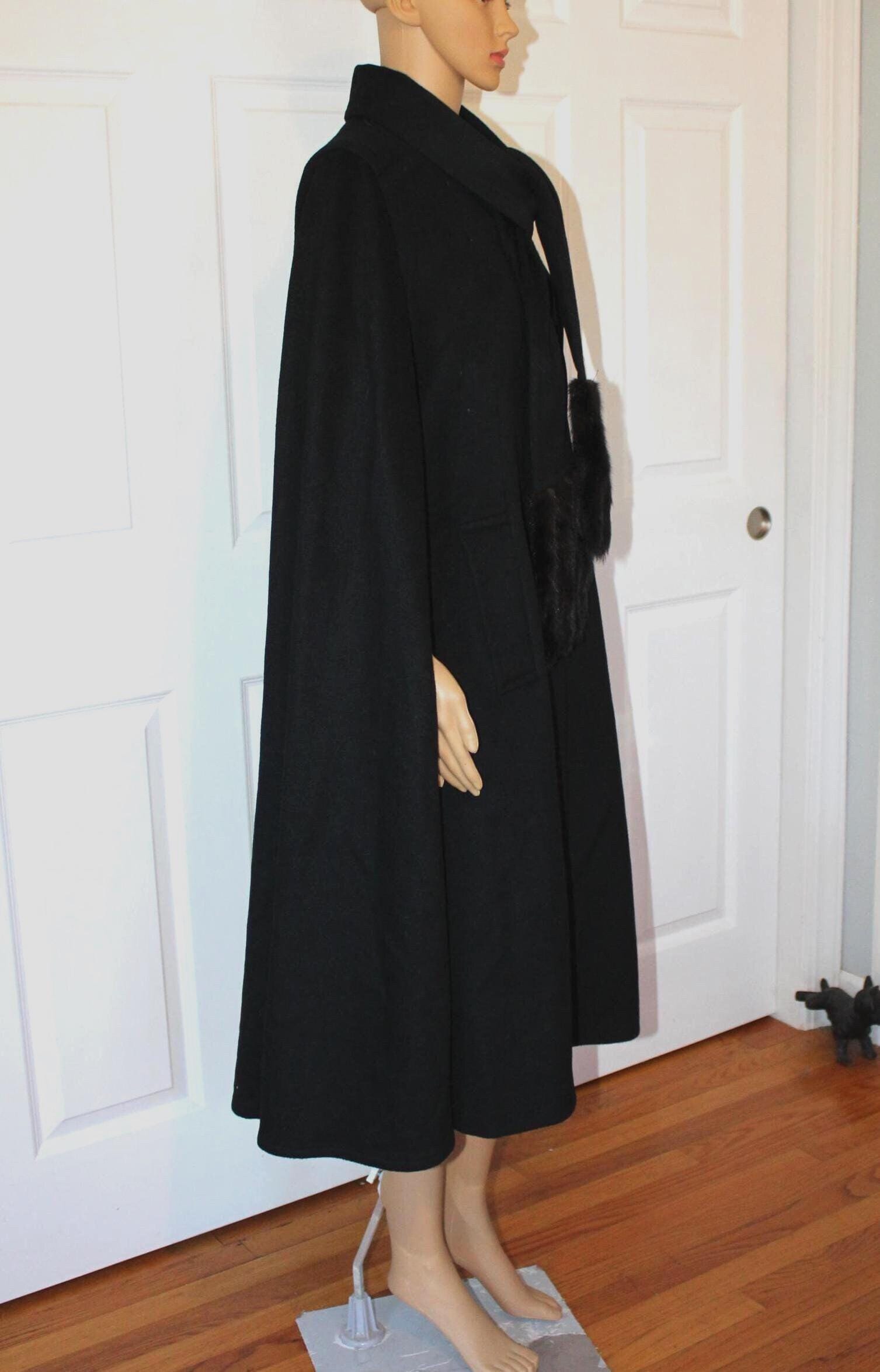 80s Wool Cape - Etsy