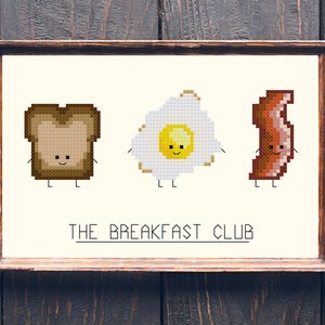 The Breakfast Club Pun Cross Stitch Pattern
