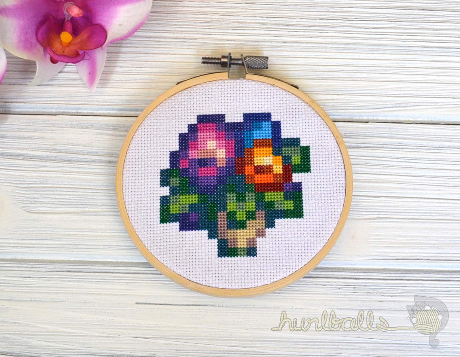 Stardew Valley Bouquet Cross Stitch PDF Pattern Etsy