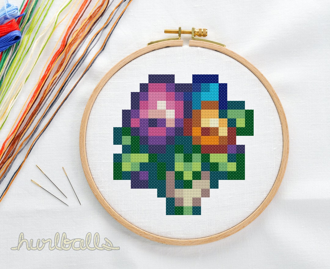 Stardew Valley Bouquet Cross Stitch PDF Pattern - Etsy
