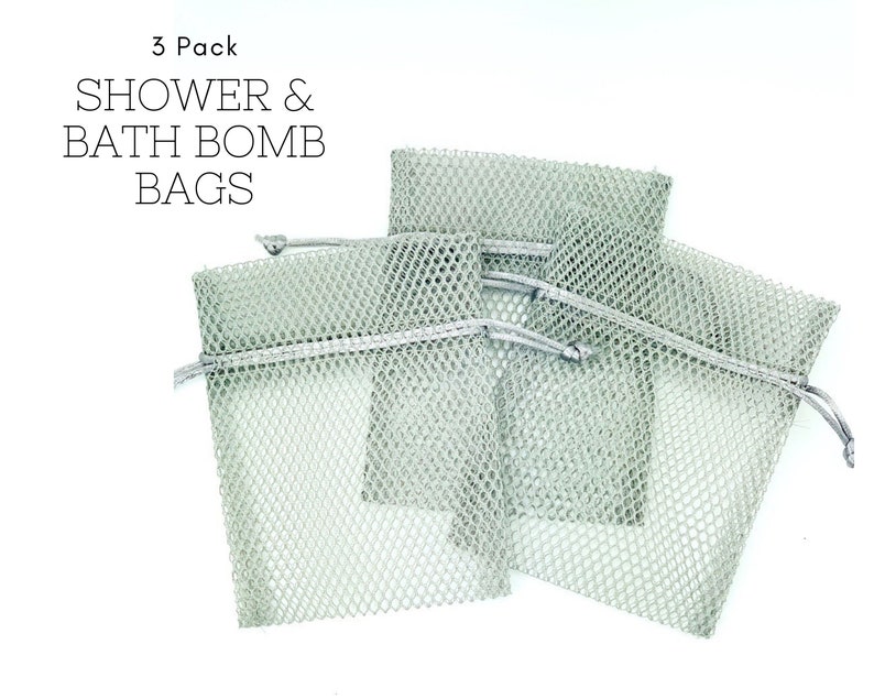 3PK Bath Bomb Bags / Shower Bomb Bags Less Mess From Steamer Etsy