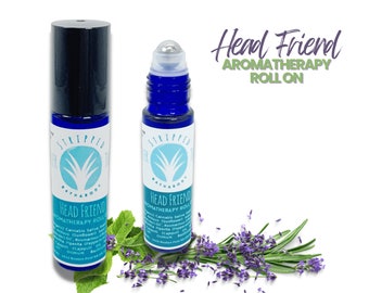 HEAD FRIEND Natural Headache Relief Essential Oil Blend, Soothing Aromatherapy for Migraine and Tension Relief, Ideal Self-Care Gift