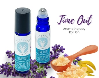 TIME OUT Relaxing Aromatherapy Roll On (12ml) | Natural Anxiety, Stress & Tension Relief Roll On | Self Care Gift Stocking Stuffer