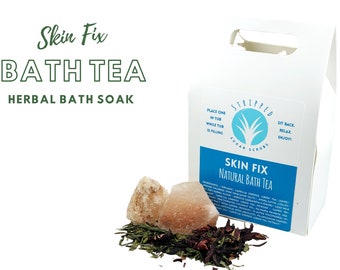 3pk Skin Fix Goat Milk Bath Tea | Himalayan Salt Tub Tea | Green Tea Bath Soak w/ Essential Oils | Relaxing Bath Gift for Women | Spa Gift