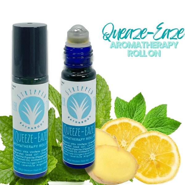 QUEAZE-EAZE Anti-Nausea Aromatherapy Roll On with Ginger and Mint, Morning Sickness Relief, Motion Sickness Relief, Non-Medicated Self Care