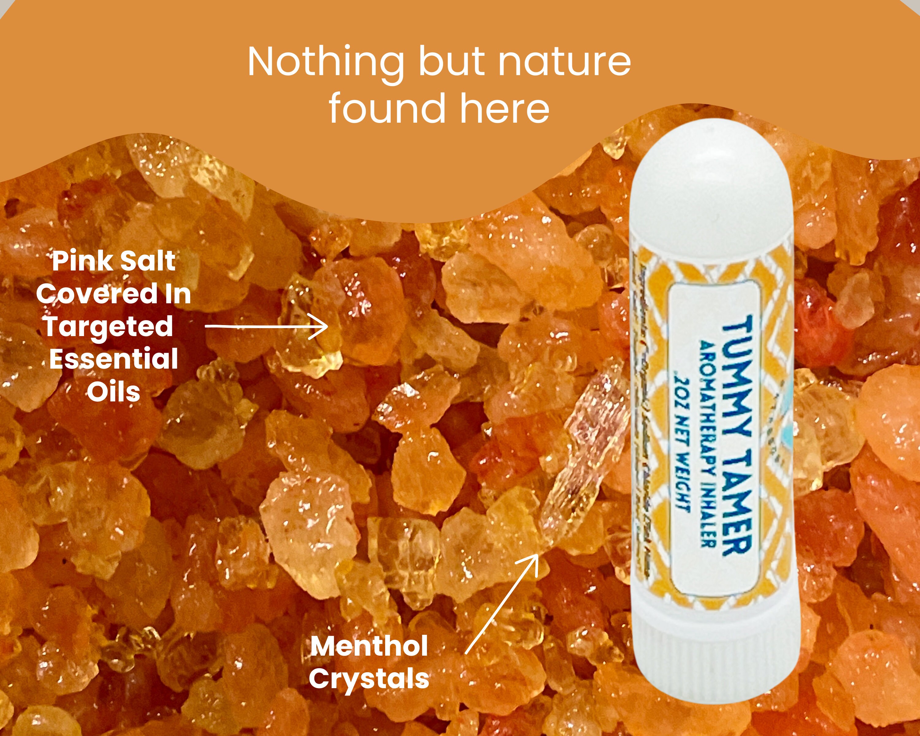 TUMMY TAMER Nausea Relief Essential Oil Inhaler 2PK Aromatherapy for