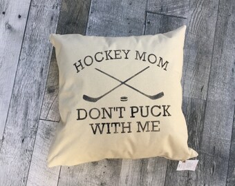 Hockey Puck Pillow Etsy