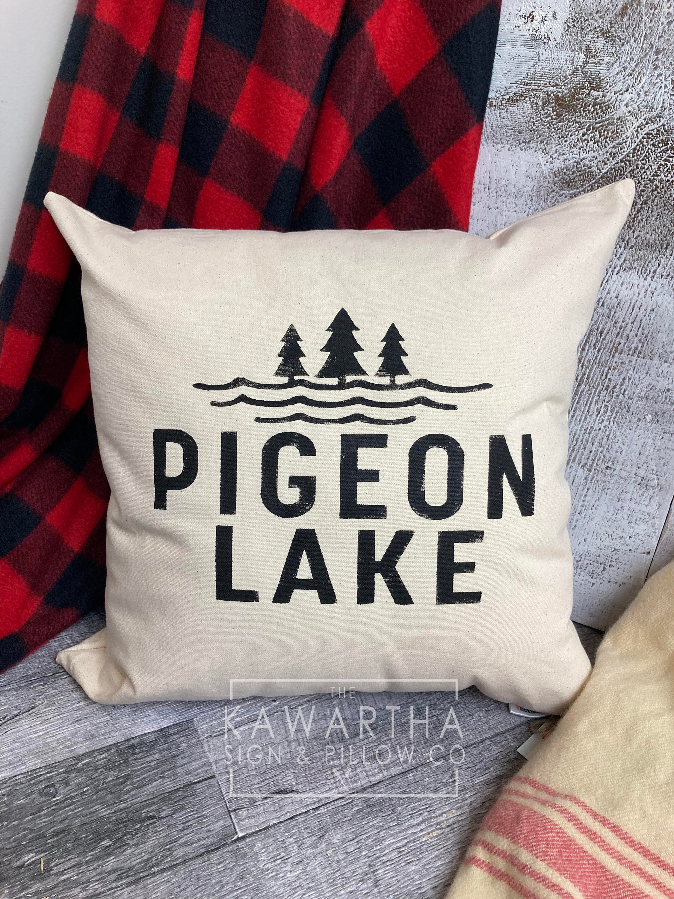 lake themed throw pillows