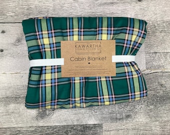 Alberta Tartan Blanket | Throw Blanket l Cabin Blanket | Tartan Blanket  l Home Decor l Cottage Decor | Christmas Gift | Wholesale