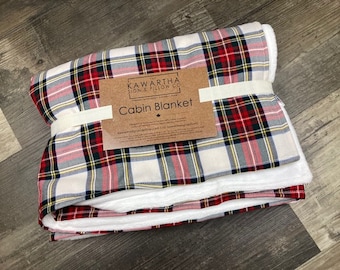 Throw Blanket l Dress Stewart | Cottage Decor | Corporate Gift | Tartan l Home Decor l Christmas Gift  | Wholesale | Farmhouse Style | Plaid