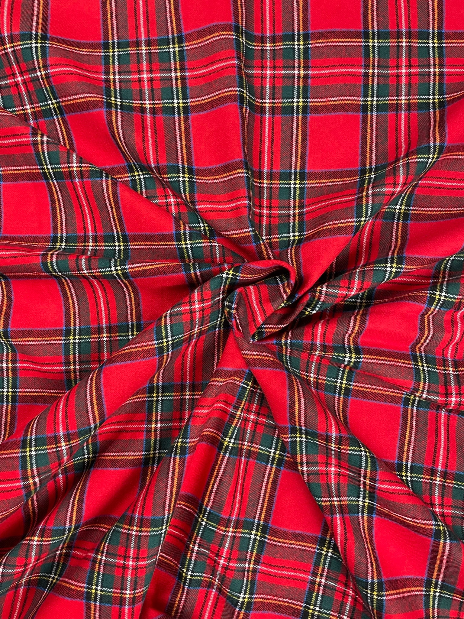 Red Tartan Fabric 
