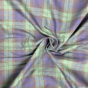 Fabric, Black Watch Tartan, Navy and Green Plaid, Cotton, Material, Blanket Fabric, Scottish, Sewing, Canada, Scotland, Sewing