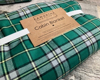 Cape Breton Tartan Blanket | Throw Blanket l Provincial Blanket | Tartan Blanket  l Home Decor l Cottage Decor | Christmas Gift | Wholesale