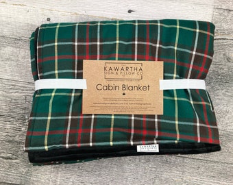 Newfoundland Tartan Blanket | Throw Blanket l Newfie Blanket | Tartan Blanket  l Home Decor l Cottage Decor | Christmas Gift | Newfie Gift