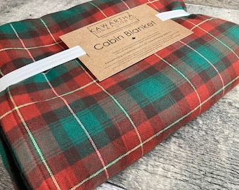PEI Tartan Blanket | Throw Blanket l Provincial Blanket | Prince Edward Island l Home Decor l Cottage Decor | Christmas Gift | Wholesale