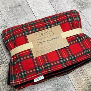 Royal Stewart Tartan Throw Blanket | Cabin Blanket | Corporate Gift | Christmas Gift | Gift Idea | Wholesale | Cottage Decor | Home Decor