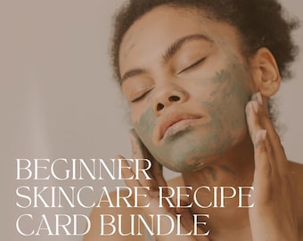 DIY Skincare Recipe Card Bundle: 6 Natural Recipes (Digital Download