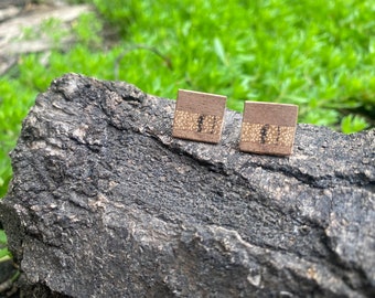 Minimalist Earrings/Wooden Studs/Wood Post Earrings/Natural Wood Jewelry/Minimalist Jewelry/Reclaimed Wood/Geometric Earring/Wood Earrings