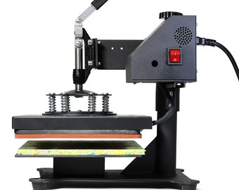 Digital Heat Press T Shirt Press Machine | 10"x12" Flat Garment Sublimation Machine Decal Print | +Free Large White Cotton T-Shirt | VViViD