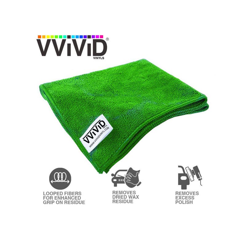 3 pcs. VViViD Final Step Wax Removal Microfiber Grip Cloth 30 cm x 30 cm