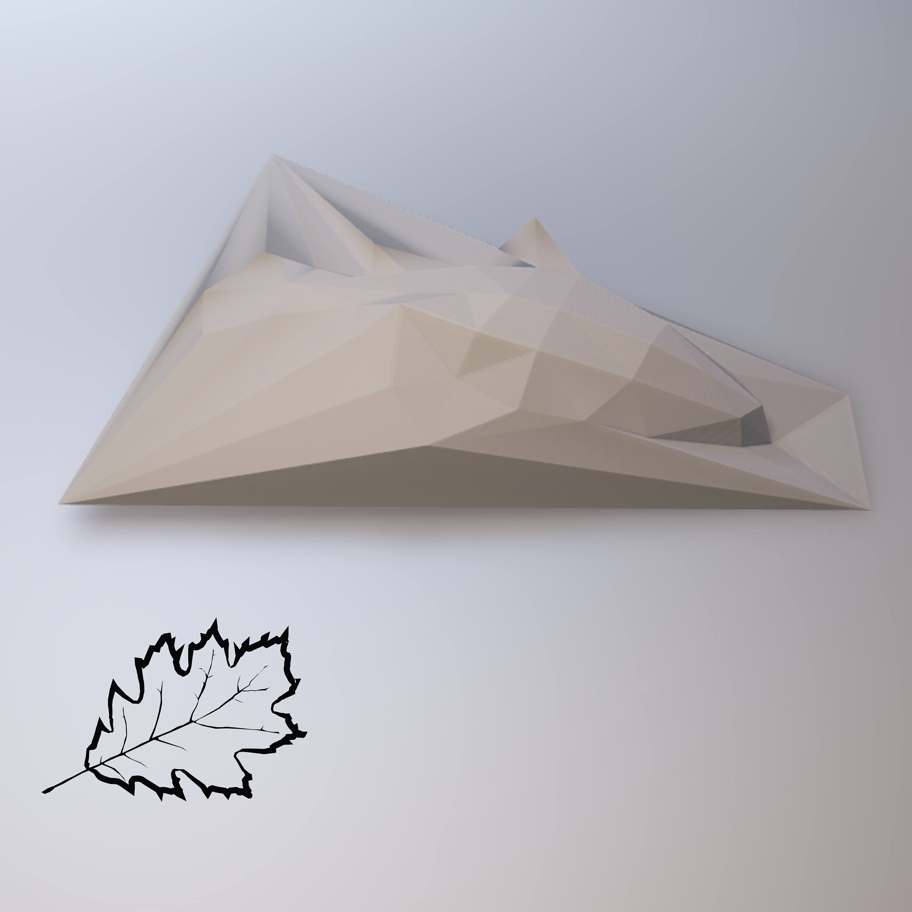3D Papercraft Wall Fish - Printable DIY Pdf Template. Low Poly ...