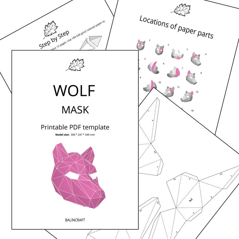 Origami Animal Mask Instructions