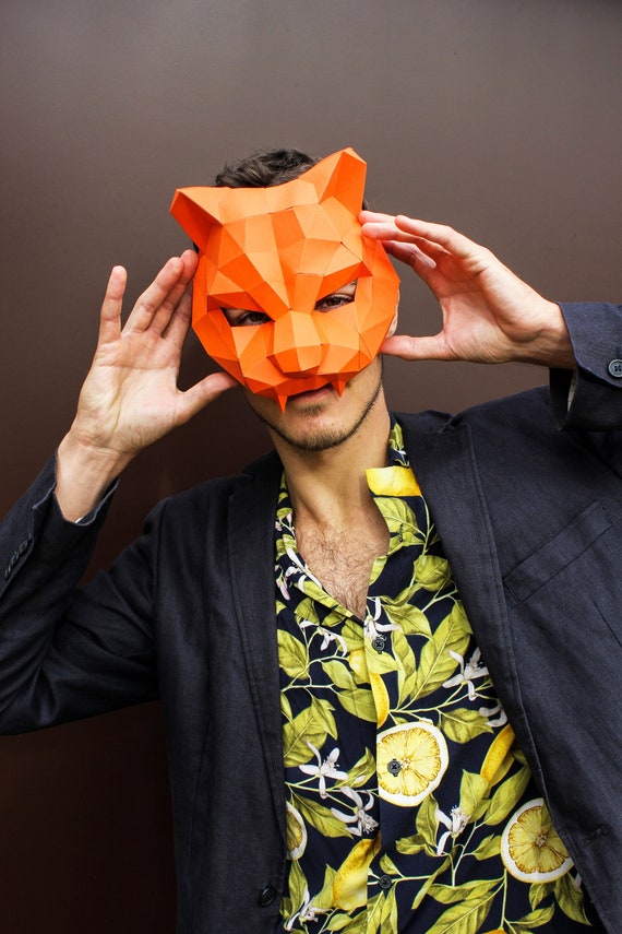 Maschera A Mezza Faccia Di Tigre Oro Per Halloween E Cosplay – Realizzata In EVA Morbido E Leggero, Adatta A Uomini E Donne, Taglia Unica