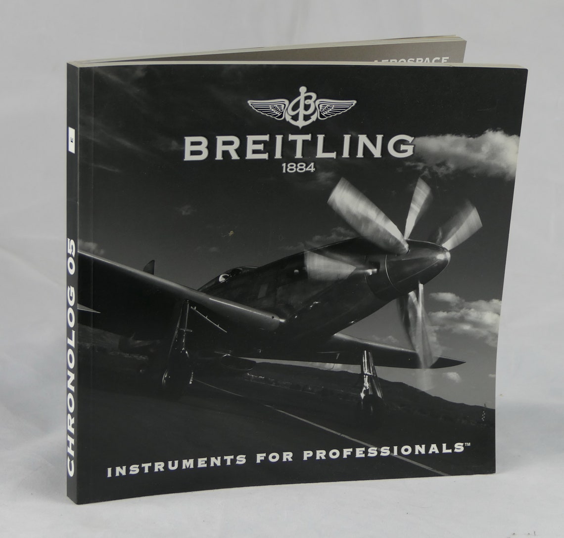Breitling Watch Catalog Instruments for Professionals 2005 Etsy