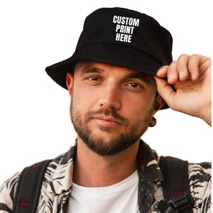 Custom Unisex Bucket Hat, Custom Bucket Hats, personalized gifts, Bucket Hat for Men, Bucket Hats, Custom Bucket Hat, Custom Logo Hat