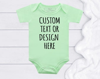 lime green baby onesie