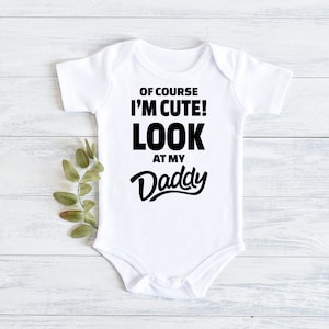 Father&#39;s Day Baby Bodysuit: Customizable Cotton Baby Outfit