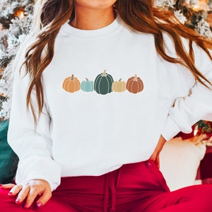 Pumpkin Sweatshirt, Boho Pumpkin Sweater, Jack-o-lantern Sweatshirt ...