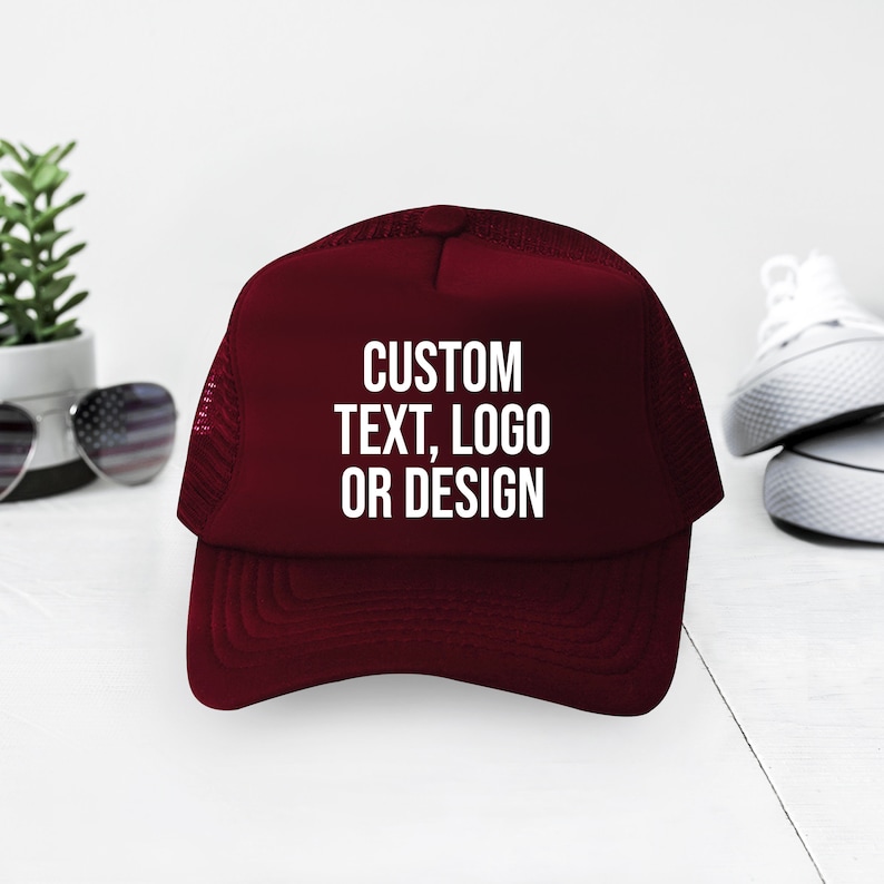 Custom Printed Trucker Hat with any Design