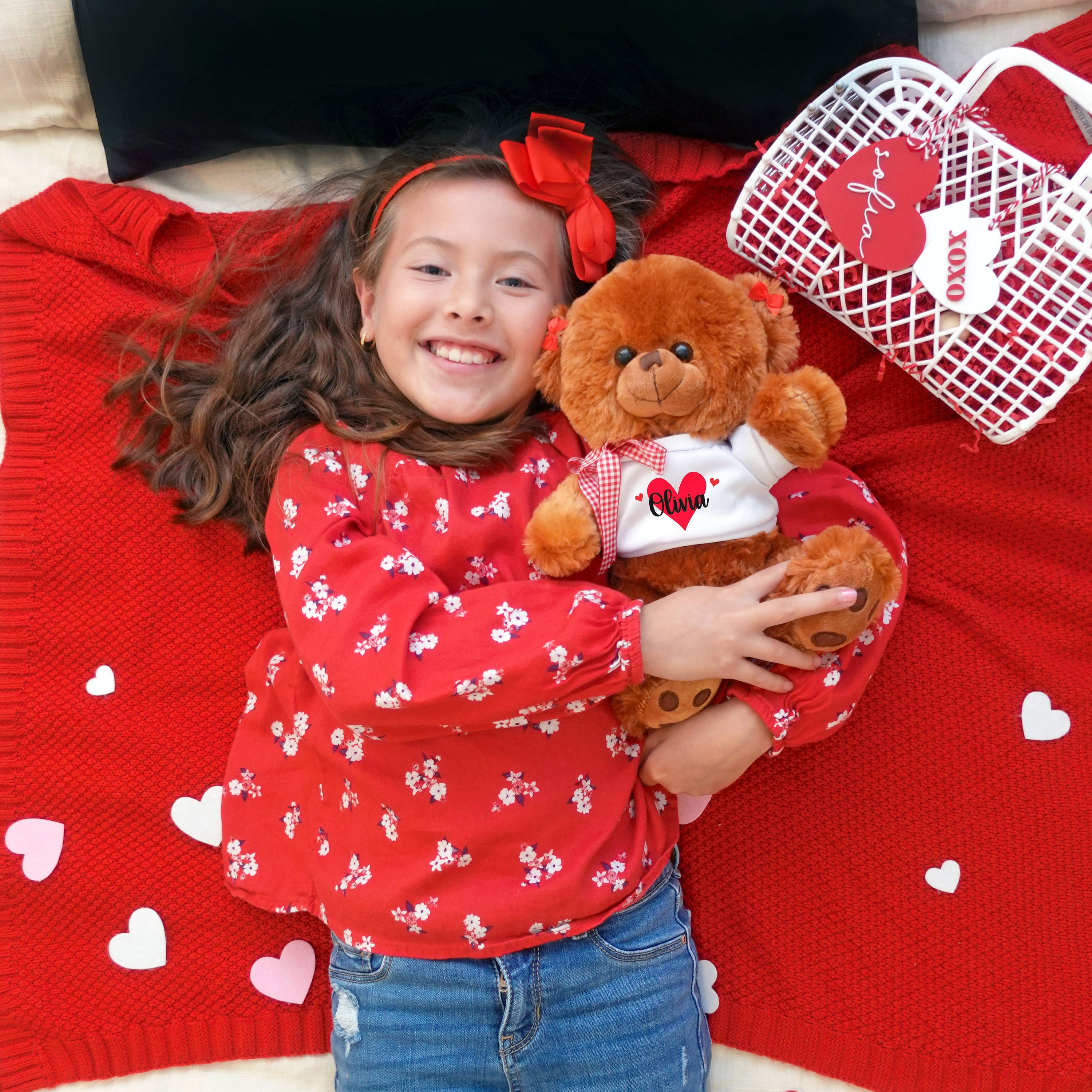 Custom Valentine's Day Teddy Bear, Valentines Day Gifts for Her ...