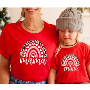 Rainbow Mama Mini Tshirt, Matching Mama and Mini Shirt, Rainbow Mama Shirt, Rainbow Mini Onesie, Mama Mini Matching Shirt, Valentine Outfit